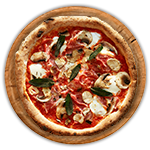 Sucuk, Mushroom & Mixed Peppers Pizza 