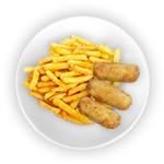 Mozzarella Cheese Sticks (6) With Chips 